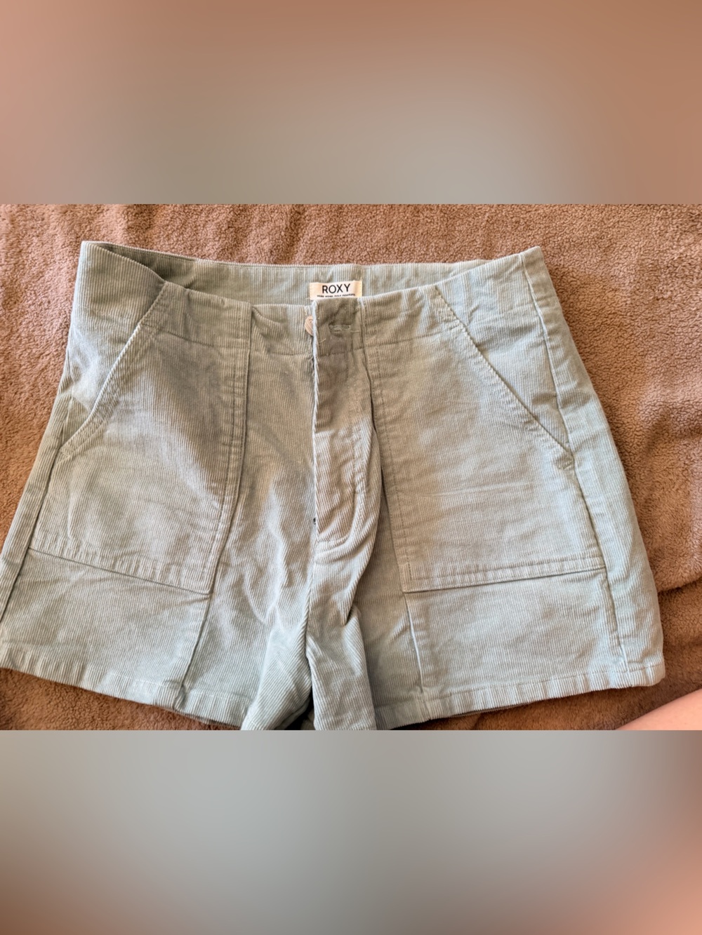 Roxy Women's Light Sage Corduroy Shorts